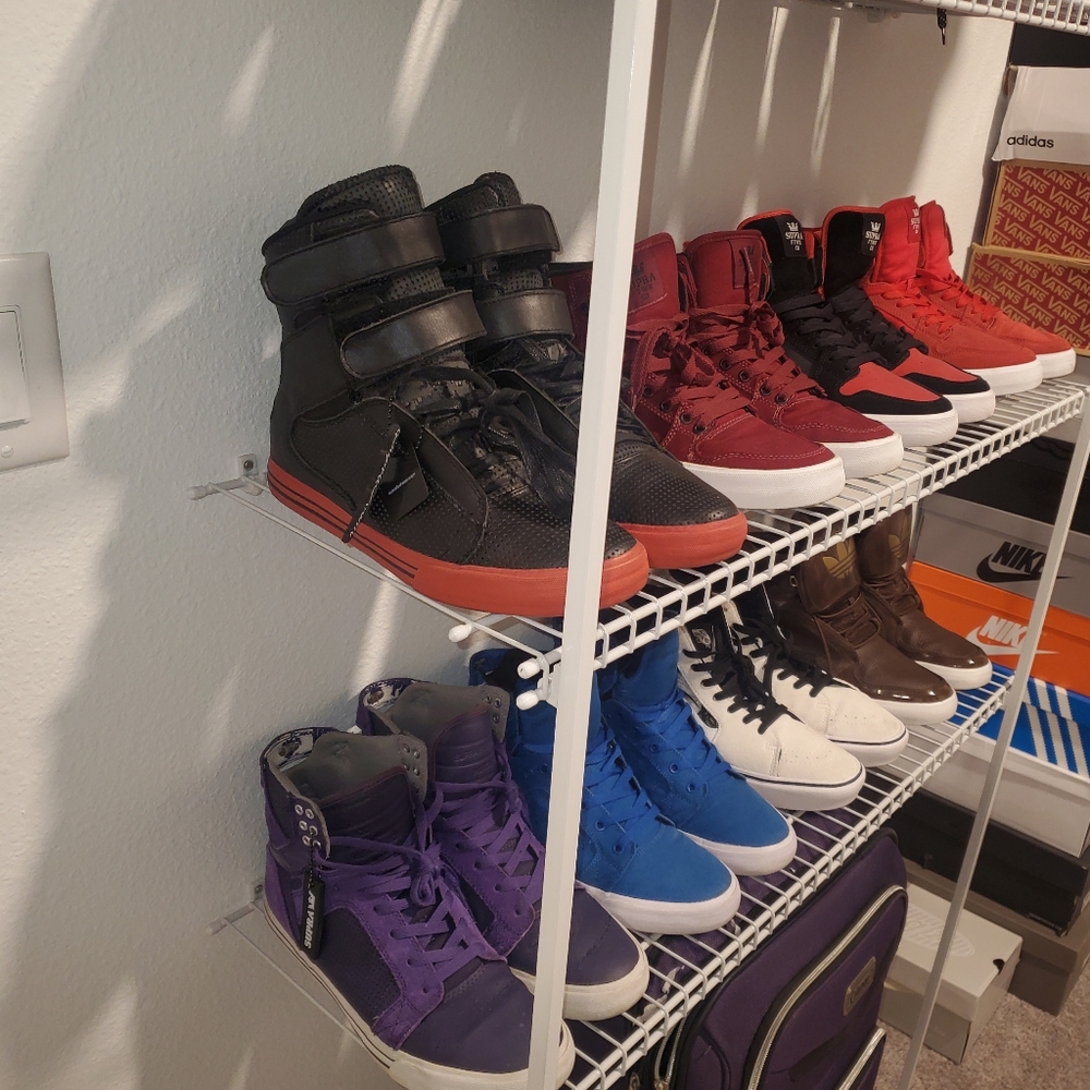 Supra TK's Men's Black and Red High-Top Sneakers - Picture 7 of 12